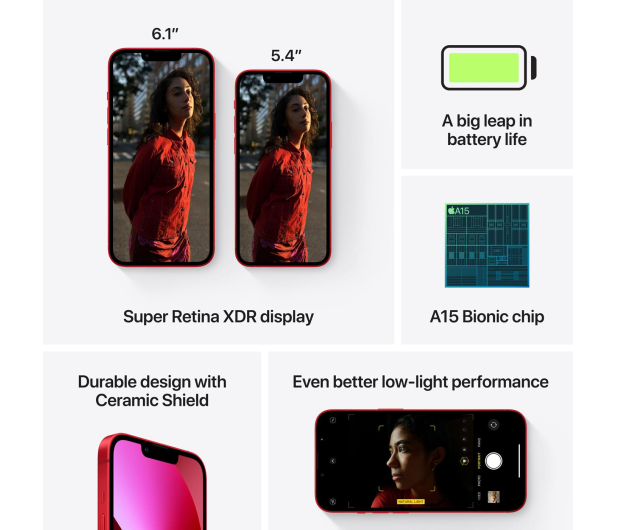 Apple iPhone 13 Mini 128GB (PRODUCT)RED - 681138 - zdjęcie 10